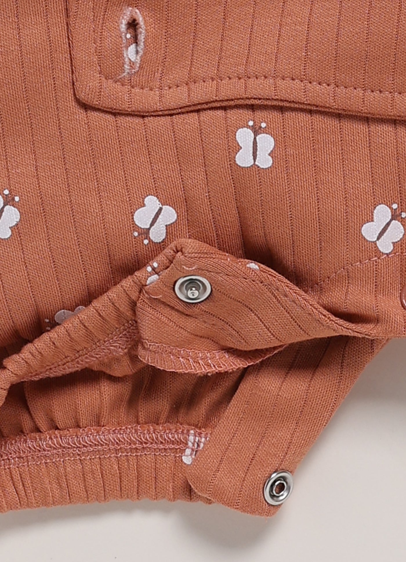 Half Sleeve Dungaree for Girls – Brown Tiny Pocket