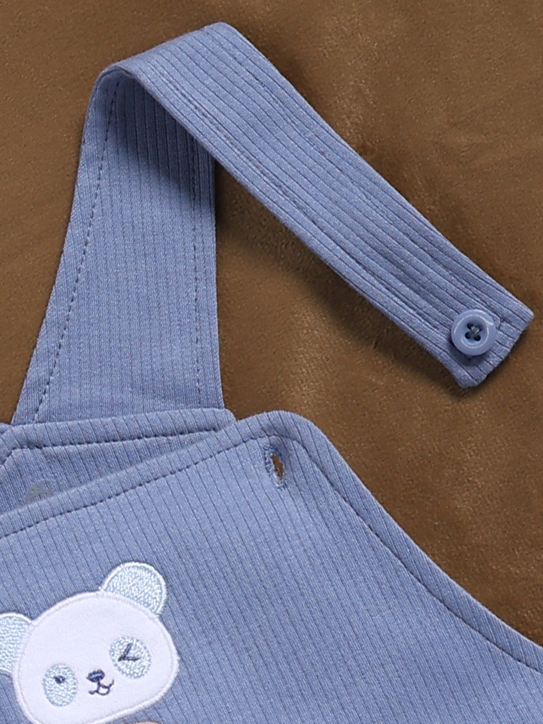 Dungaree - Blue Happy Bear