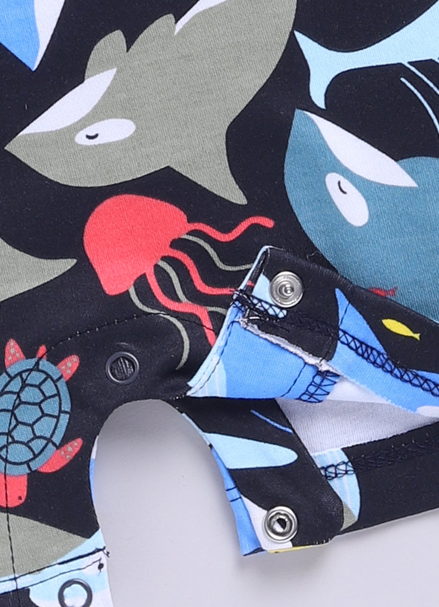 Half Sleeve Dungaree for Boys - Navy