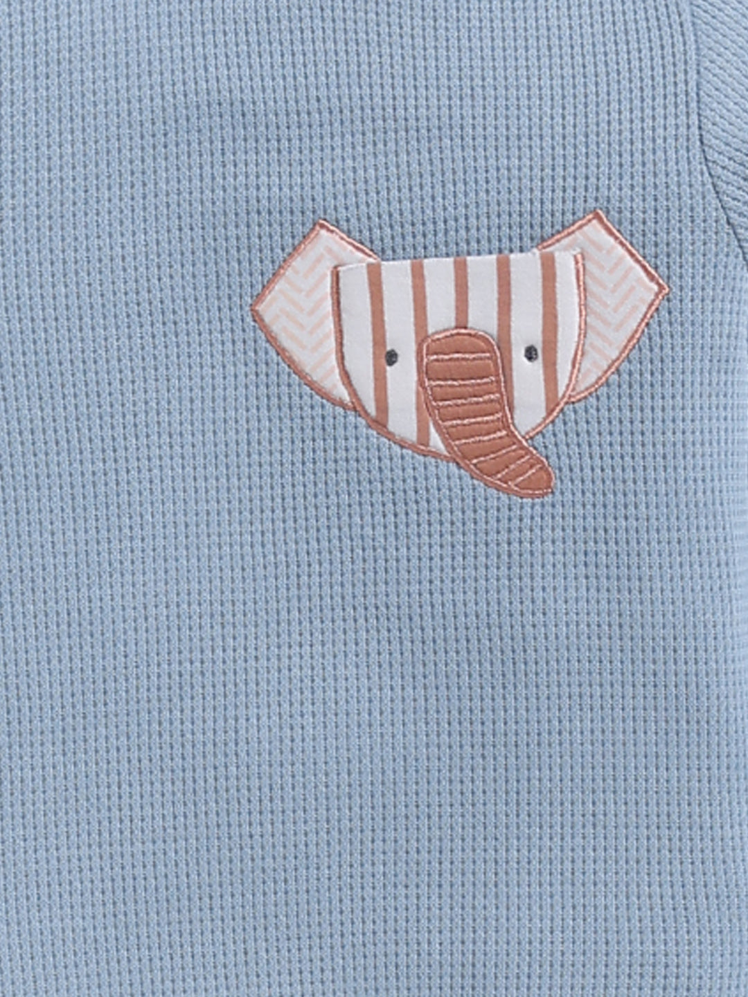 Top & Bottom for Boys - Baby Blue Safari Elephant