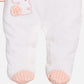 BABY GO 100% Pure Cotton Full Sleeves Rompers/Bodysuit/Sleepsuit for Baby Girls- PEACH