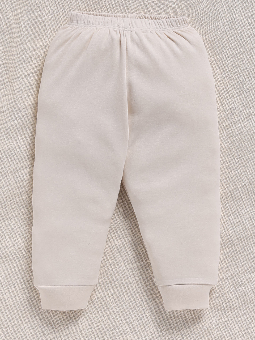 Top & Bottom for Boys - Cream Safari Animal