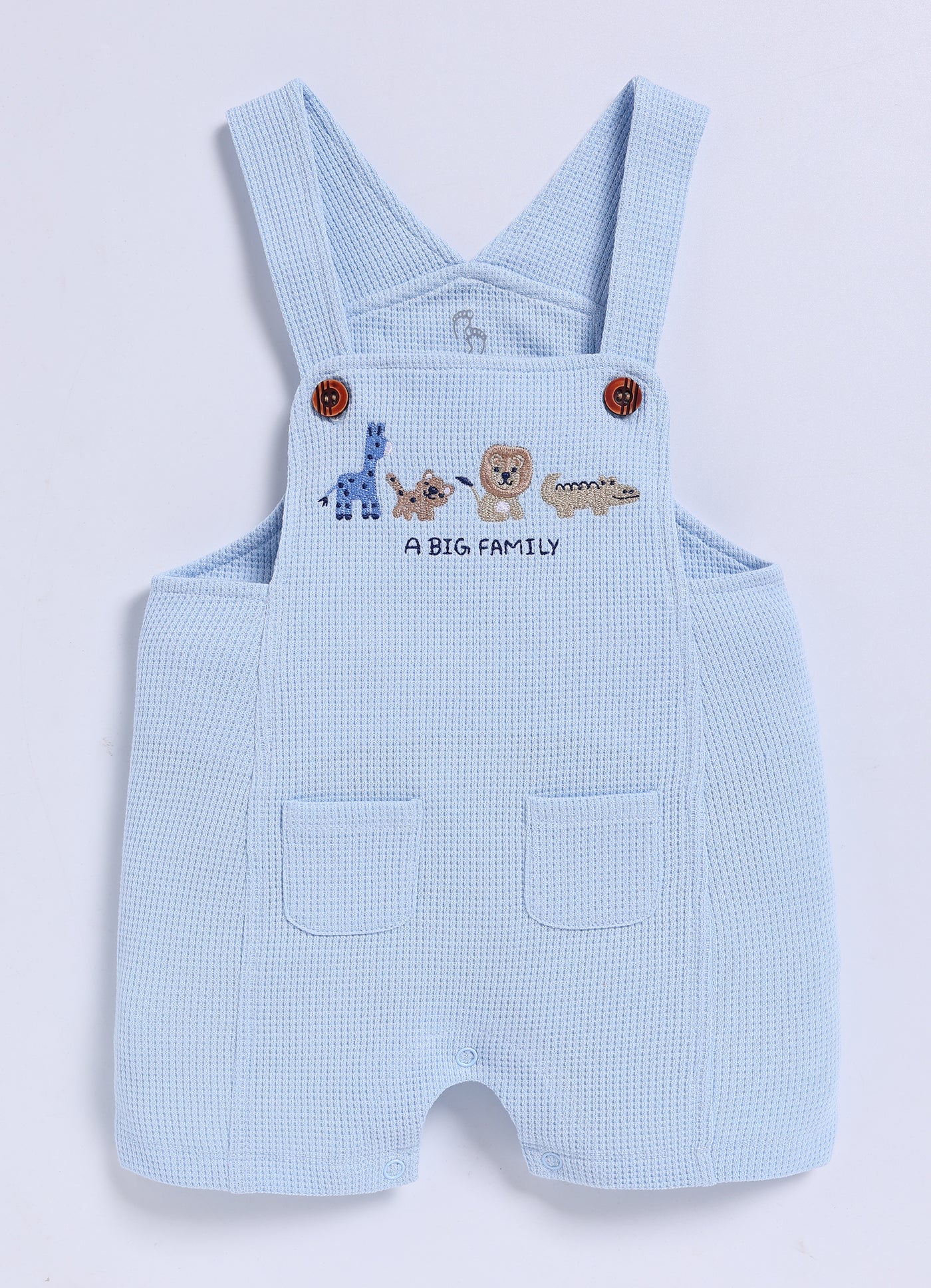 Half Sleeve Dungaree for Boys – Sky Blue Big Family