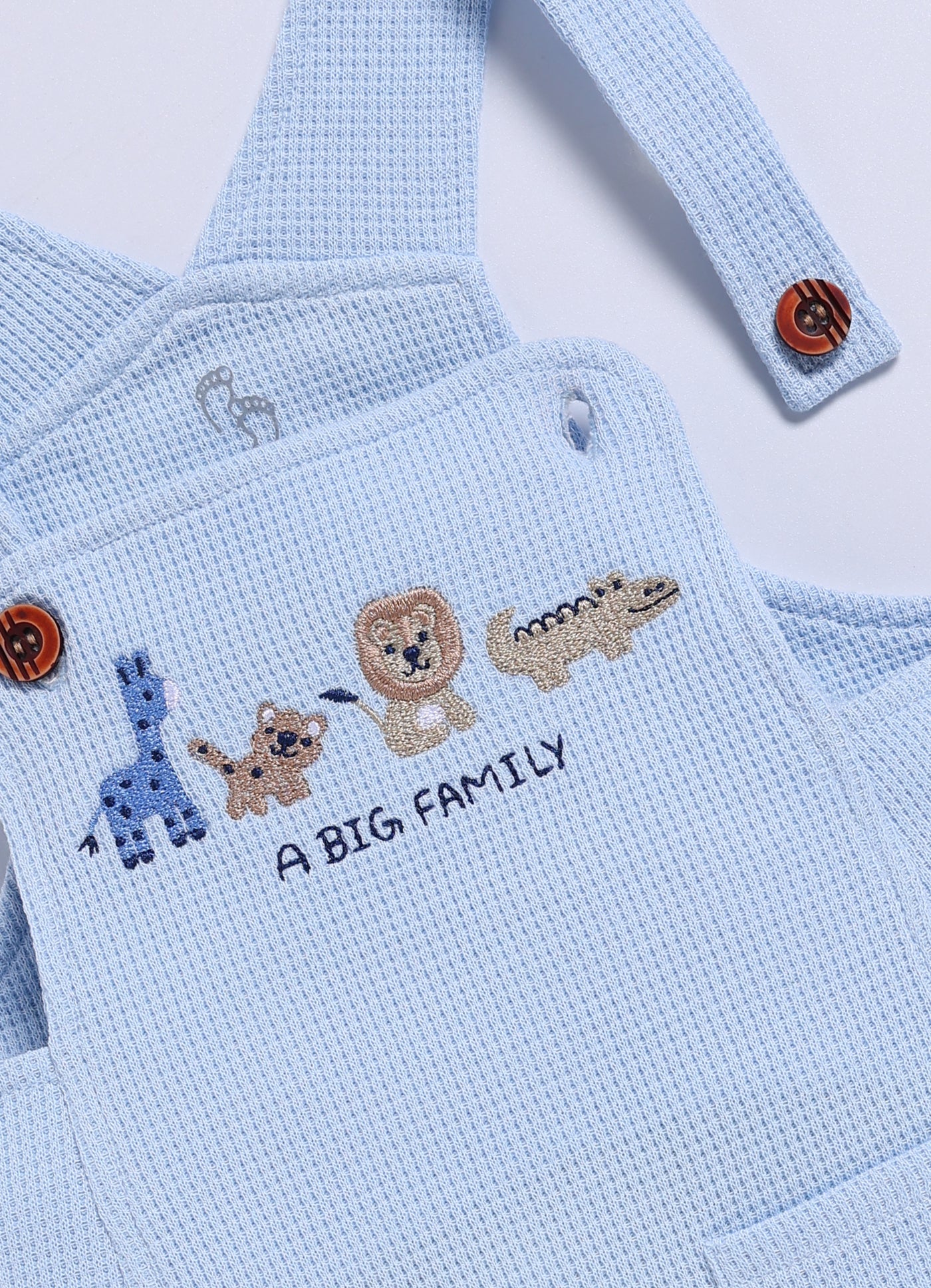 Half Sleeve Dungaree for Boys – Sky Blue Big Family