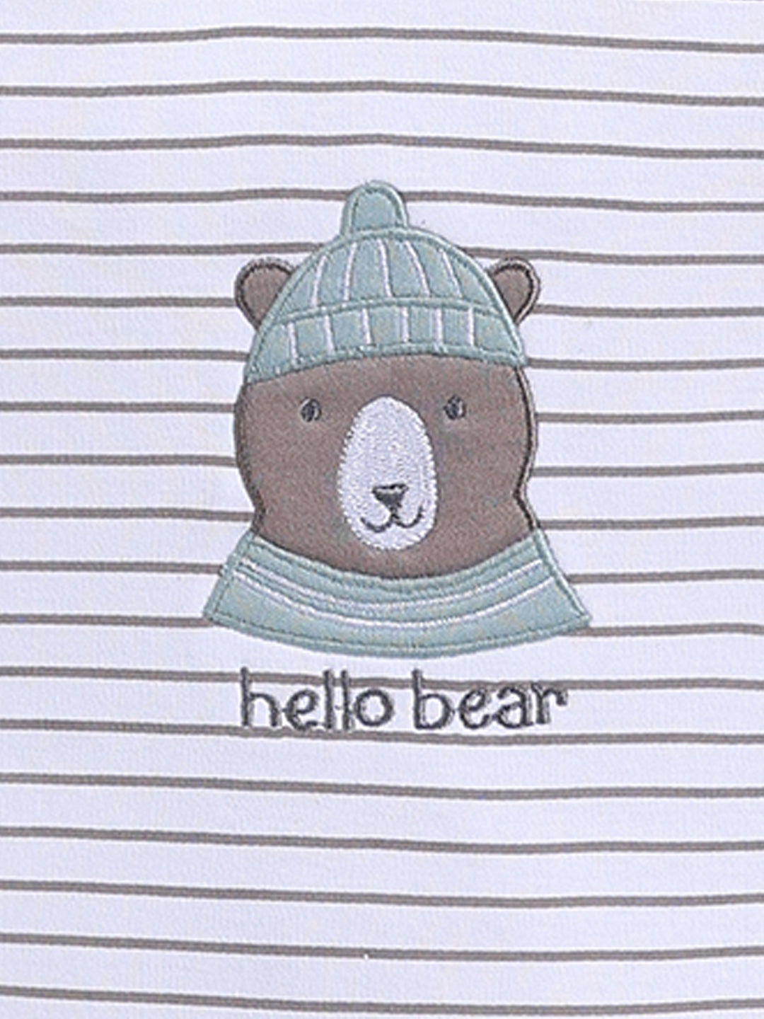 Full Sleeve Romper for Boys – Baby Blue Hello Bear
