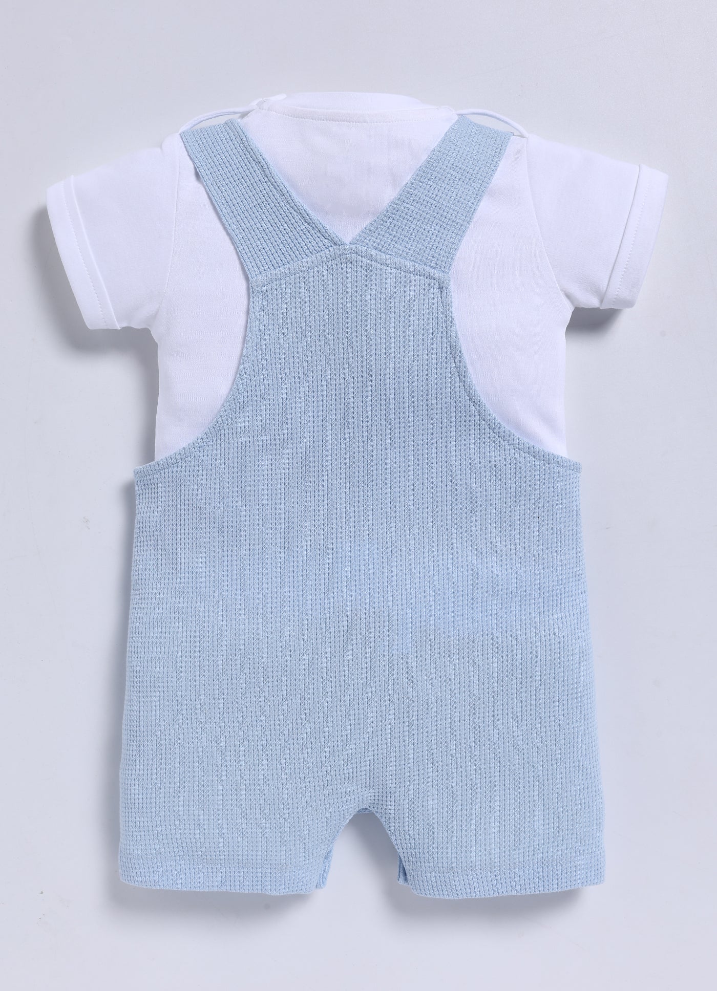 Half Sleeve Dungaree for Boys – Sky Blue Big Family