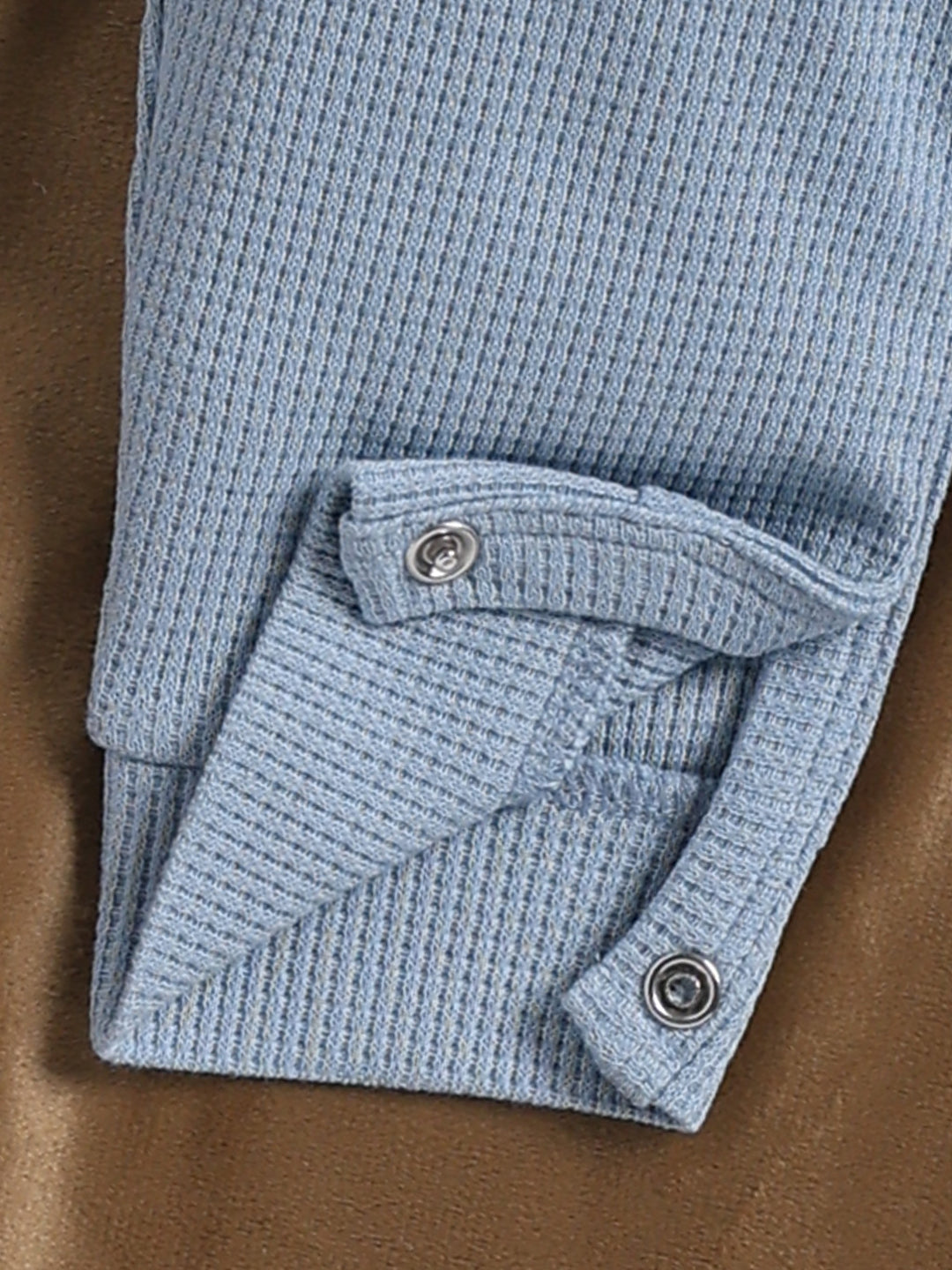 Dungaree - Baby Blue Textured Waffle