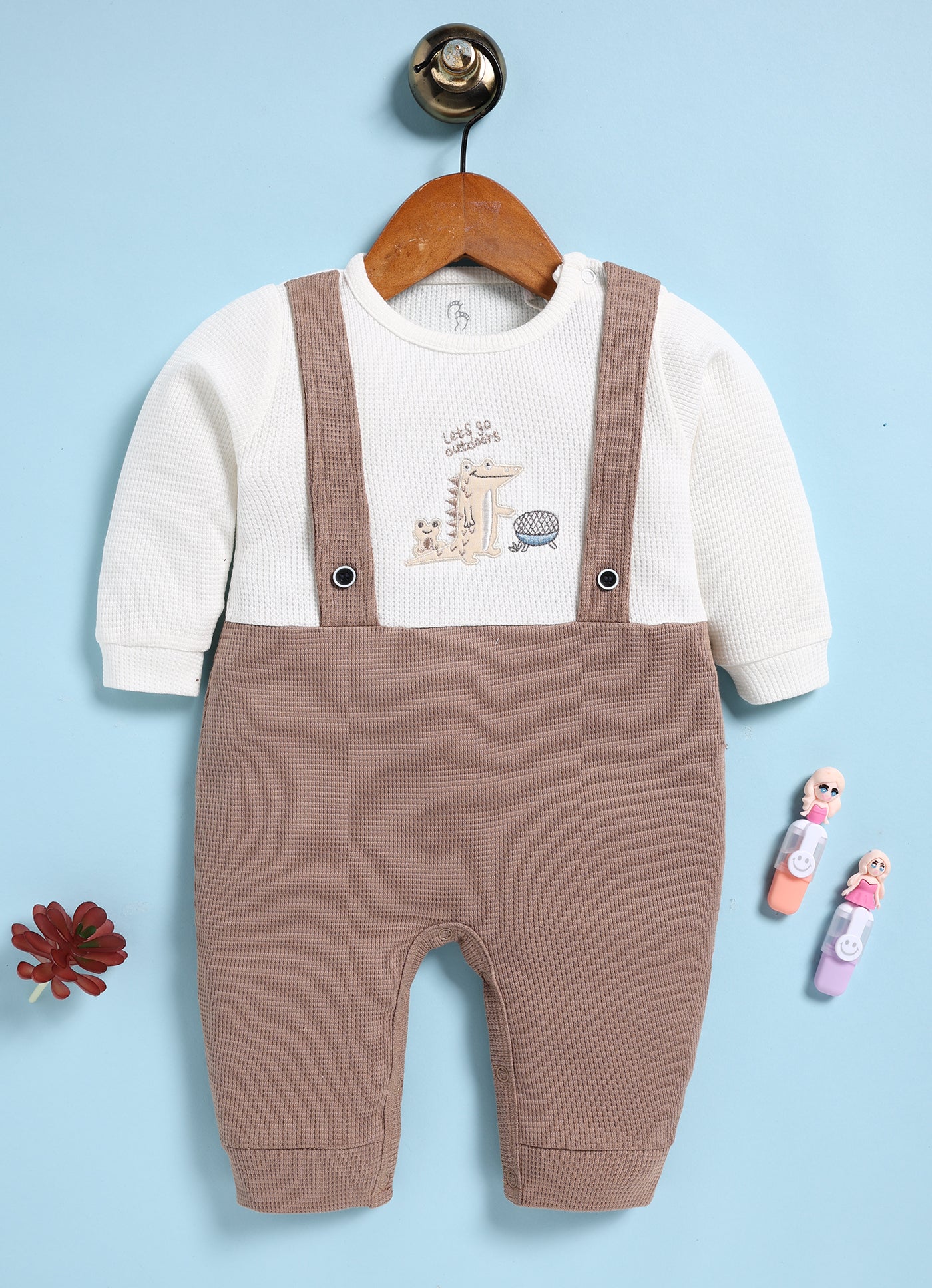 Full Sleeve Romper for Boys – Brown Fun Outdoors