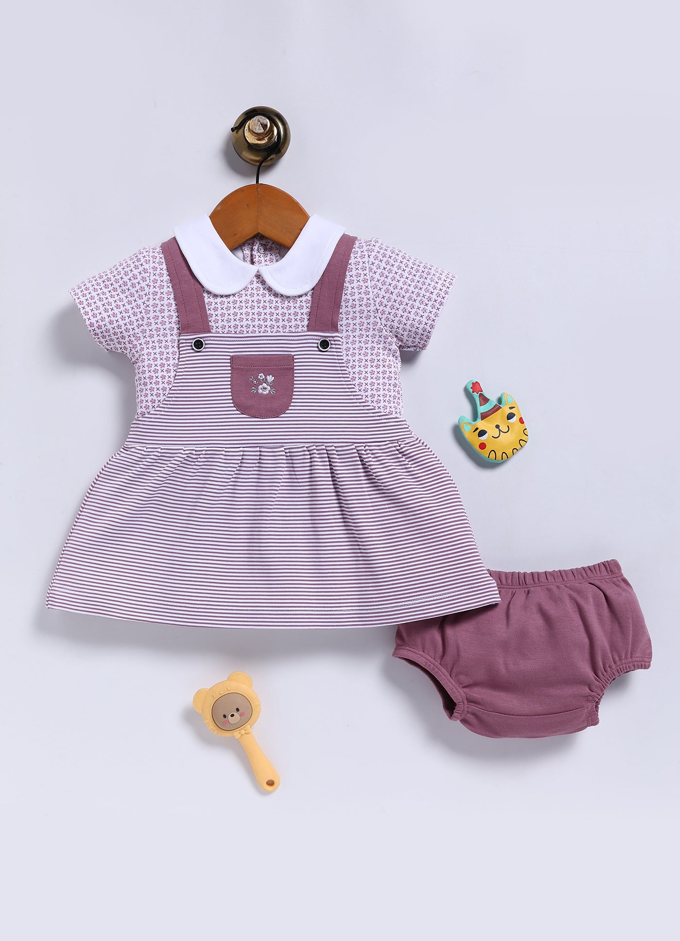 Frock – Mauve Striped