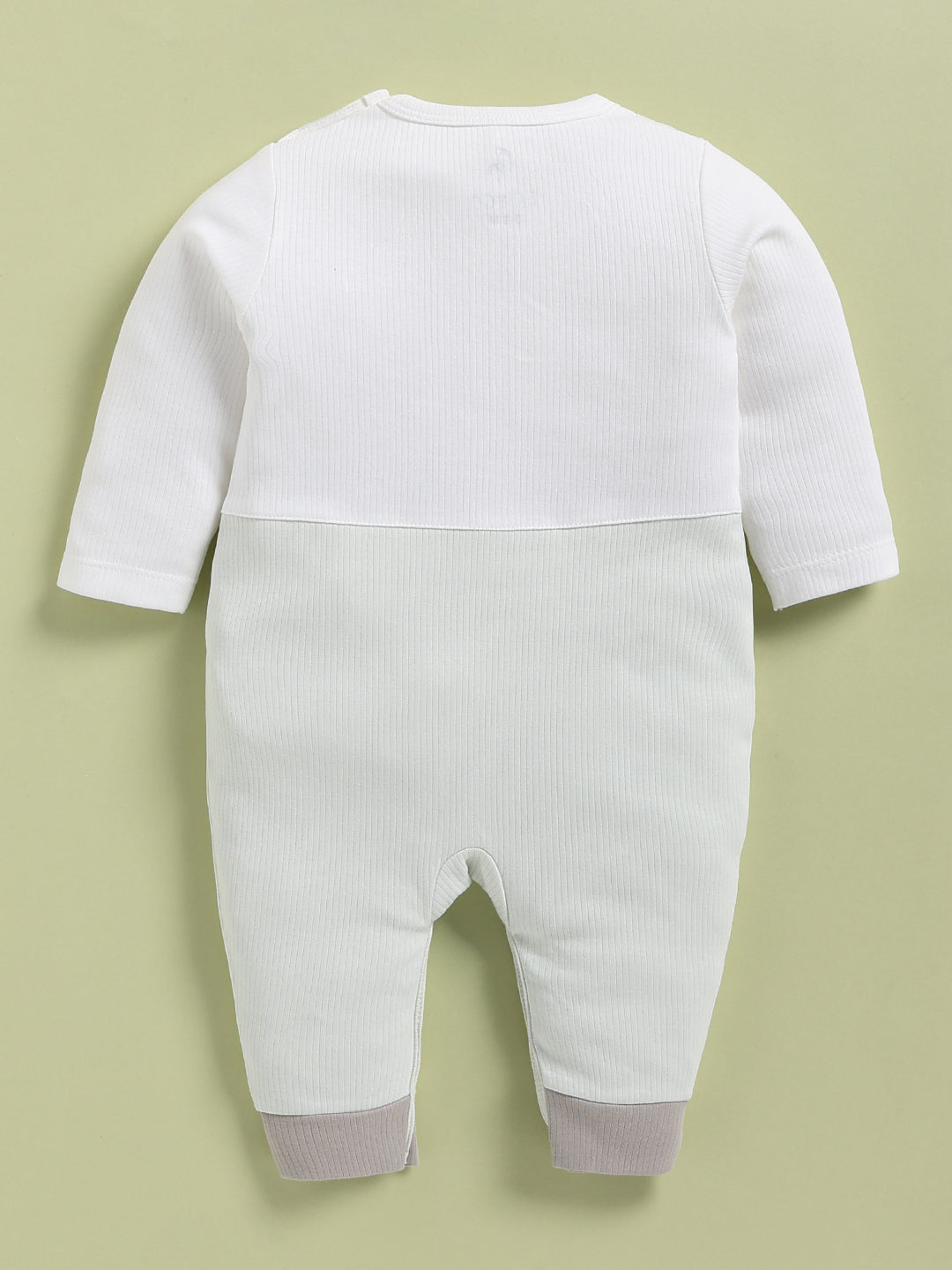 Full Sleeve Romper for Boys – Light Green