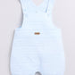 Half Sleeve Baby Boy BabyGo Dungaree-Sky Blue