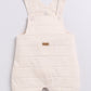 Half Sleeve Baby Boy BabyGo Dungaree-Beige