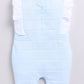 Baby Girl Sleeveless Romper-Blue