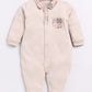 Baby Boy Full Sleeve Romper-Beige