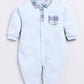 Baby Boy Full Sleeve Romper-Sky Blue