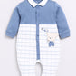 Baby Boy Full Sleeve Designer Romper-Blue