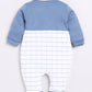 Baby Boy Full Sleeve Designer Romper-Blue