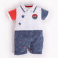 Half Sleeves Round neck Romper/Summer clothes/Creeper/new born/infent wear/ for Baby Boys 100% Pure Cotton-NAVY