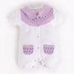 Half Sleeves Romper/Sleepsuit for Baby Girls 100% Pure Cotton-PURPLE