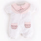 Half Sleeves Romper/Sleepsuit for Baby Girls 100% Pure Cotton-PINK