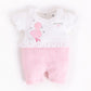 Half Sleeves Romper/Sleepsuit for Baby Girls 100% Pure Cotton-PINK