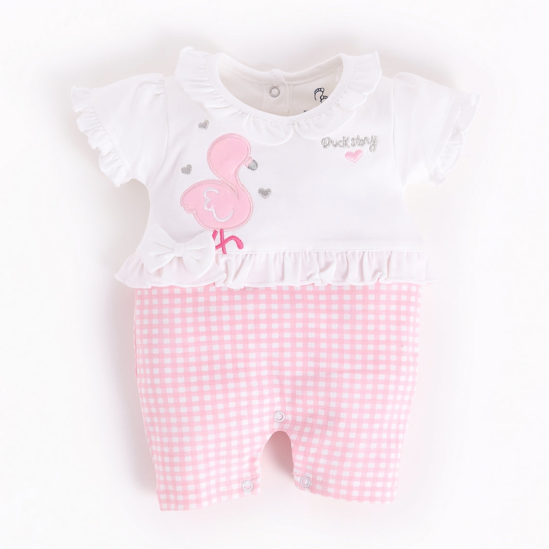 Half Sleeves Romper/Sleepsuit for Baby Girls 100% Pure Cotton-PINK