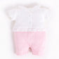 Half Sleeves Romper/Sleepsuit for Baby Girls 100% Pure Cotton-PINK