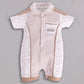 Half Sleeves Round neck Romper for Baby Boys 100% Pure Cotton - BEIGE