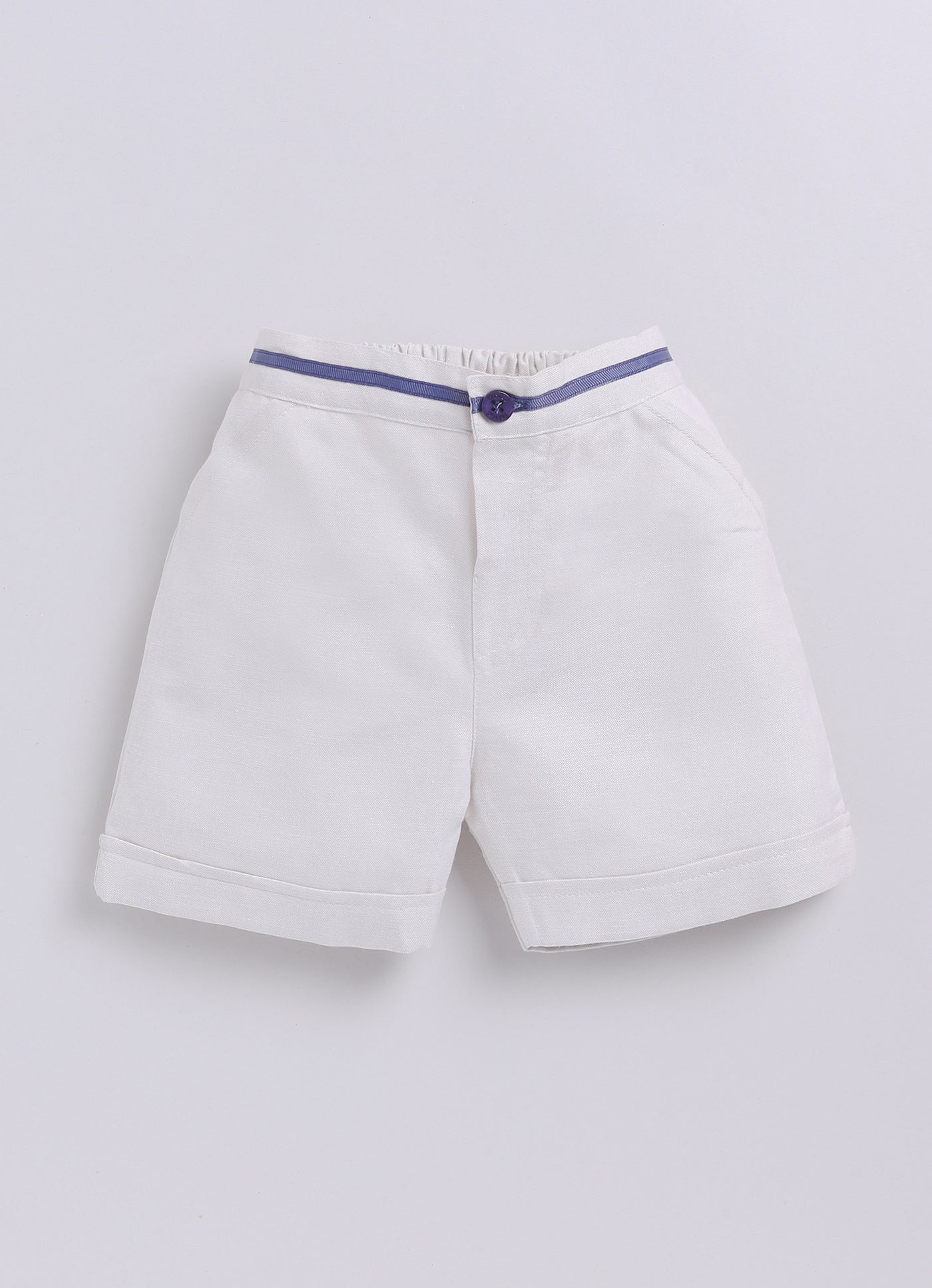 Baby Boy Checked T Shirt & Short-BEIGE