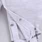Baby Boy Cute Bow Waistcoat Style Romper-Grey