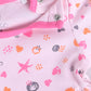 Mid/knee length baby girl frock for casual wear-PINK