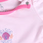 Mid/knee length baby girl frock for casual wear-PINK