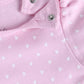 Mid/knee length baby girl kitten frock for casual wear-PINK
