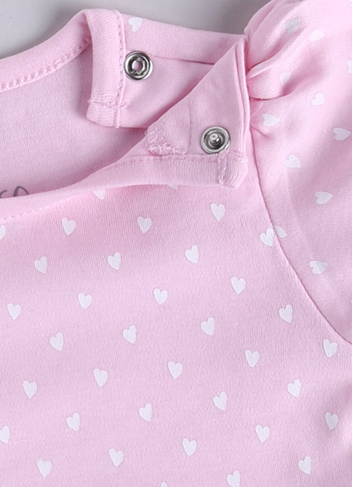 Mid/knee length baby girl kitten frock for casual wear-PINK