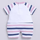 Half Sleeves Romper for Baby Boys 100% Pure Cotton-ROSE