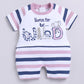 Half Sleeves Romper for Baby Boys 100% Pure Cotton-ROSE