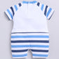 Half Sleeves Romper for Baby Boys 100% Pure Cotton-SKY