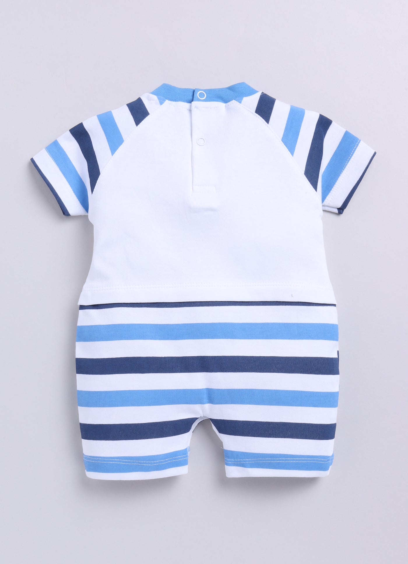 Half Sleeves Romper for Baby Boys 100% Pure Cotton-SKY