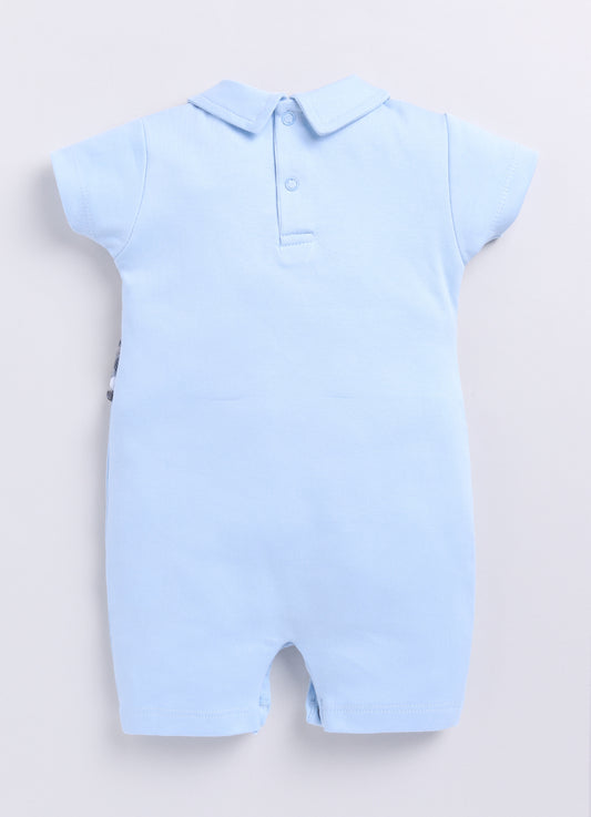 Half Sleeves Round neck Romper/Summer clothes/Creeper/new born/infent wear/ for Baby Boys 100% Pure Cotton-ROYAL