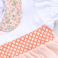 Half Sleeves Round neck Romper/Summer clothes/Creeper/new born/infent wear/ for Baby Girls 100% Pure Cotton-PEACH