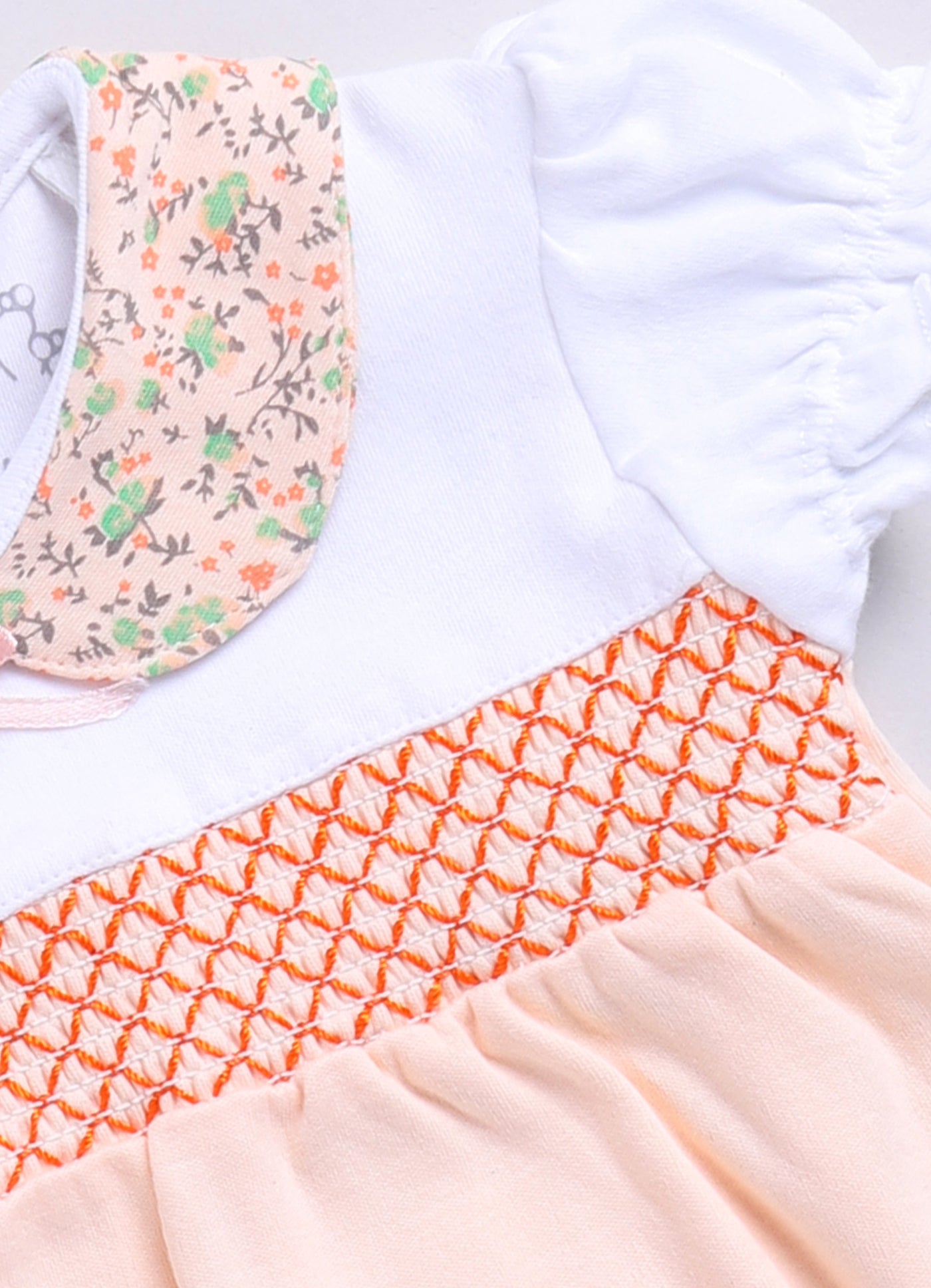 Half Sleeves Round neck Romper/Summer clothes/Creeper/new born/infent wear/ for Baby Girls 100% Pure Cotton-PEACH