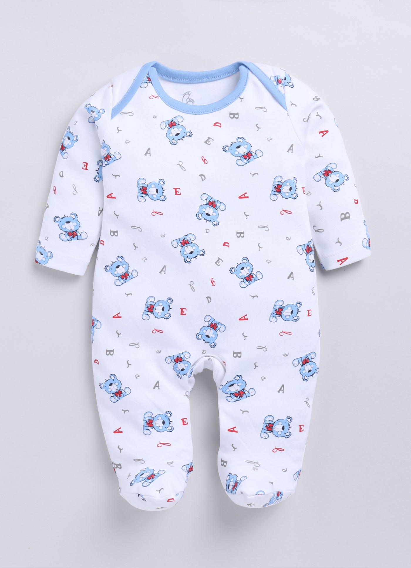 BABY GO Full Sleeve Romper For Baby Boy & Girls-WHITE