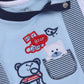 Half Sleeves Round neck Romper/Summer clothes/Creeper/new born/infent wear/ for Baby Boys 100% Pure Cotton-SKY