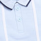Formal Striped Baby Boy Romper-Sky Blue