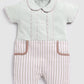 Coller neck Baby Boy Romper-Green