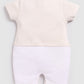 Little Friend Designer Baby Boy Romper-Beige