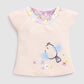 Baby Girl T shirt and Short set-Beige