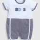 Designer Boss Baby Boy Romper-White