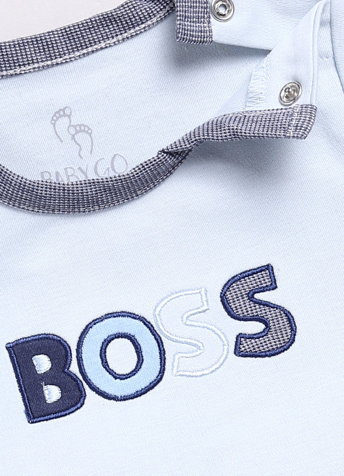 Designer Boss Baby Boy Romper-White