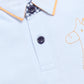 Boy's Printed T shirt with Short-Sky Blue